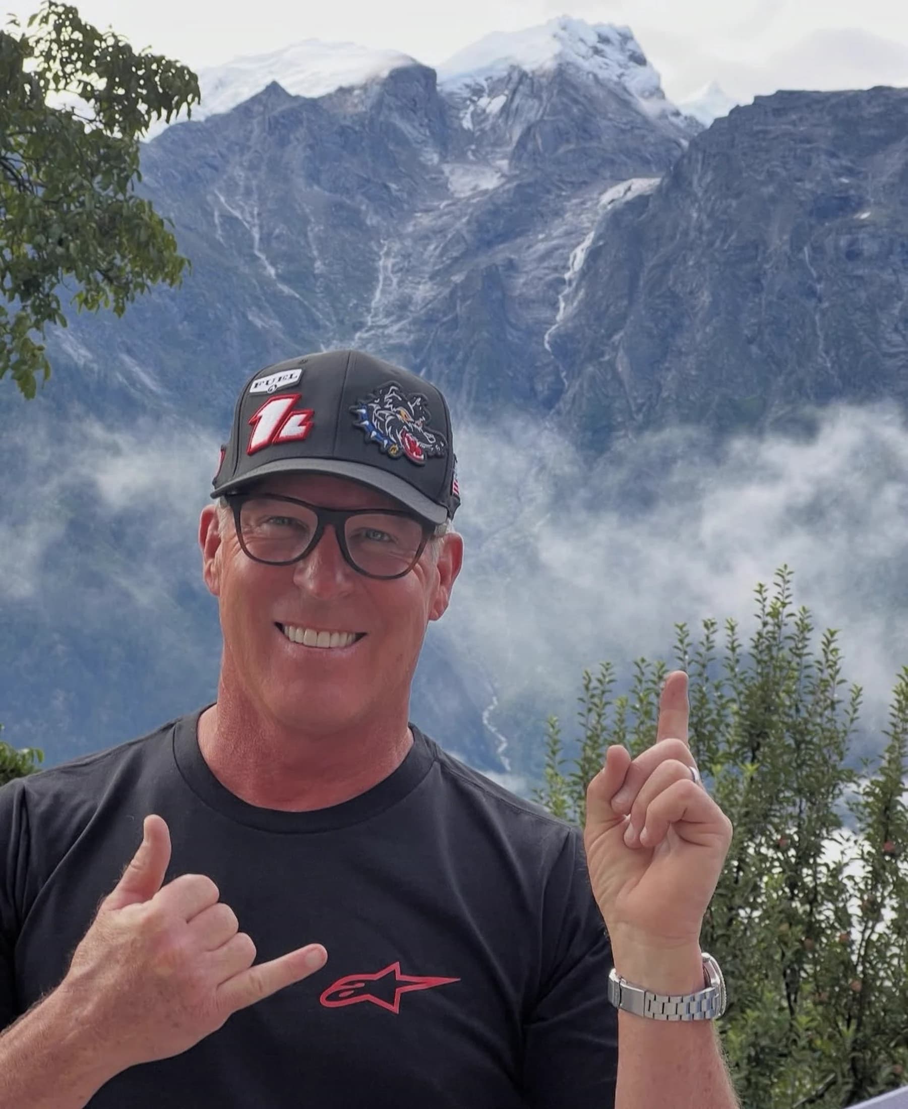 Rick Johnson on a Bad Boy Club mountain tour
