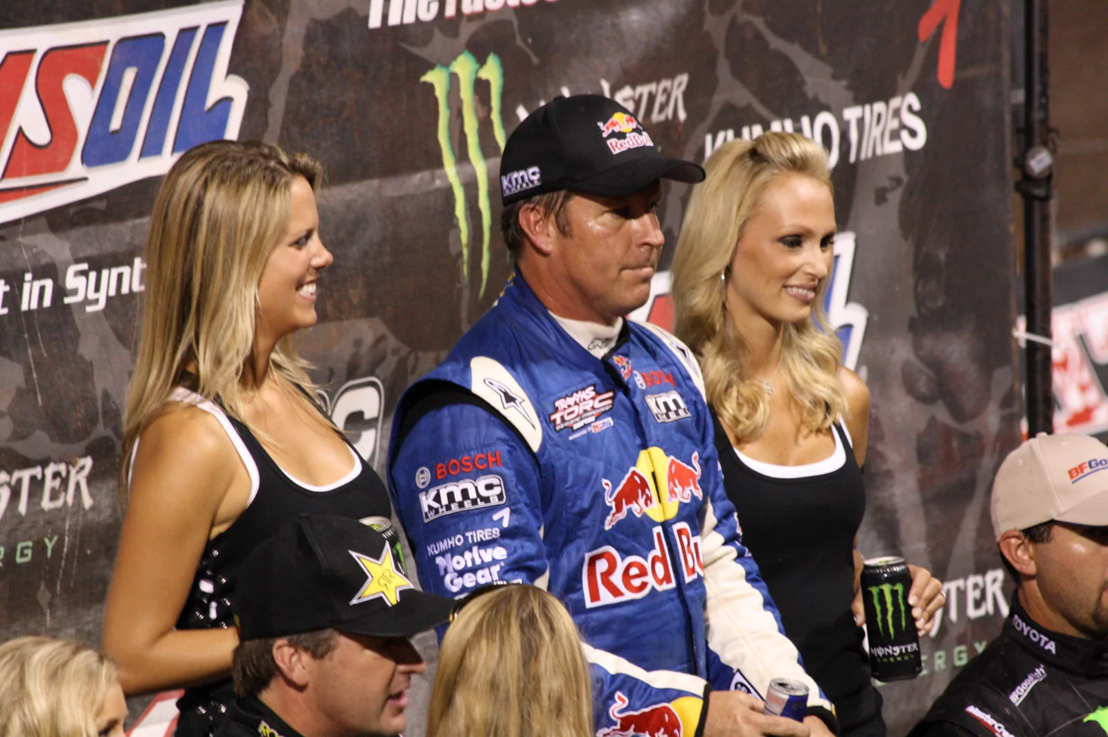 Rick Johnson racing his off-road trophy truck